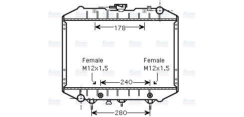 AVA Coolant Radiator AU2186