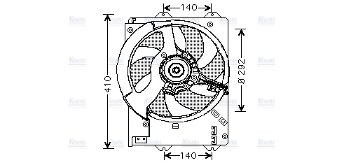 AVA Radiator Cooling Fan AU7501