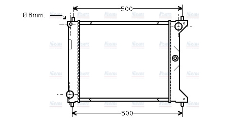AVA Coolant Radiator AUA2096