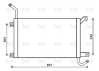 AVA Coolant Radiator AUA2223