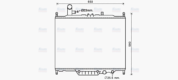 AVA Coolant Radiator AUA2225