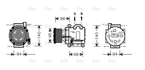AVA Aircon Compressor AUAK157