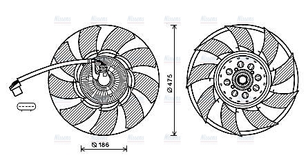 AVA Fan clutch AUF212