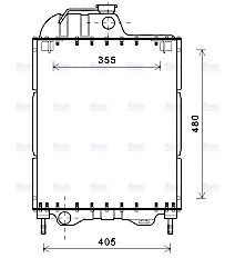 AVA Coolant Radiator BS2001