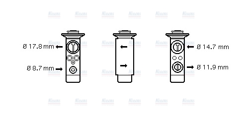 AVA Aircon Expansion valve BW1361