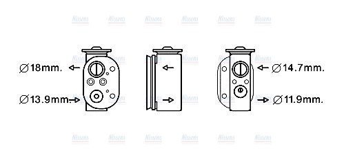 AVA Aircon Expansion Valve BW1497