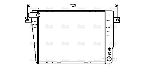 AVA Coolant Radiator BW2036
