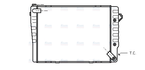 AVA Coolant Radiator BW2038