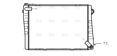 AVA Coolant Radiator BW2039