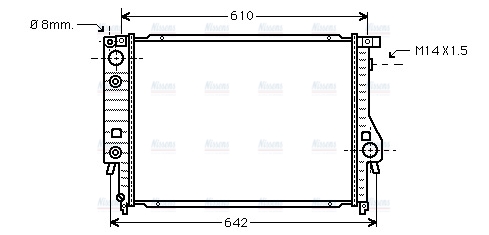 AVA Coolant Radiator BW2048