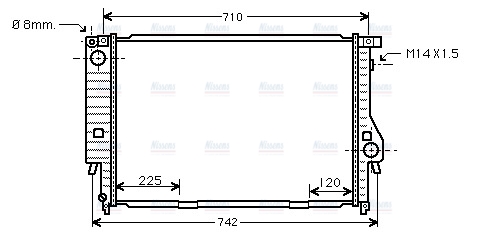 AVA Coolant Radiator BW2095