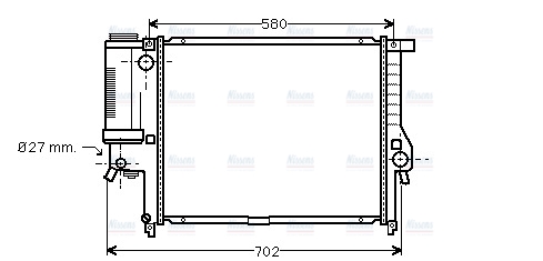 AVA Coolant Radiator BW2140