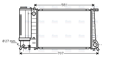 AVA Coolant Radiator BW2163