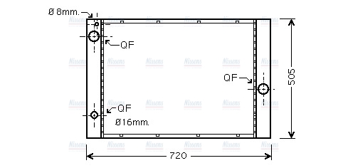 AVA Coolant Radiator BW2236