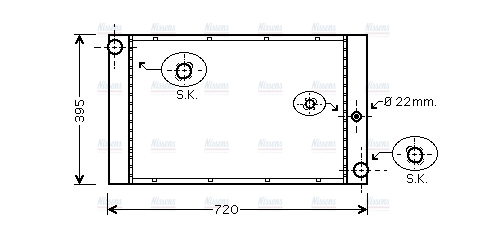 AVA Coolant Radiator BW2277