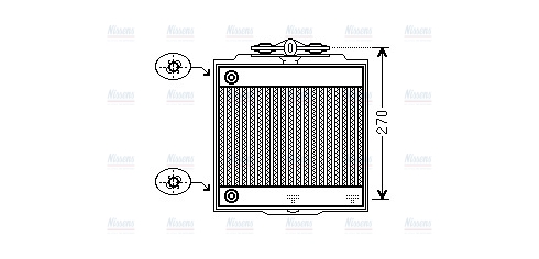 AVA Coolant Radiator BW2366