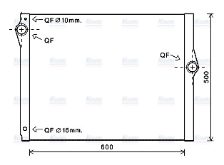 AVA Coolant Radiator BW2420