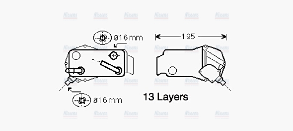 AVA Oil Cooler BW3350