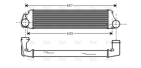 AVA Charge Air Intercooler BW4207