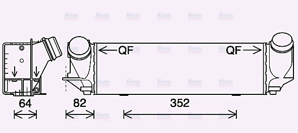 AVA Charge Air Intercooler BW4561