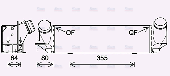 AVA Charge Air Intercooler BW4562