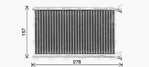 AVA Cabin Heater Core BW6615
