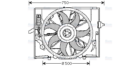 AVA Radiator Fan BW7504