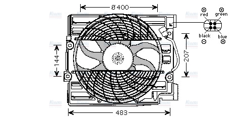 AVA Radiator Cooling Fan BW7509