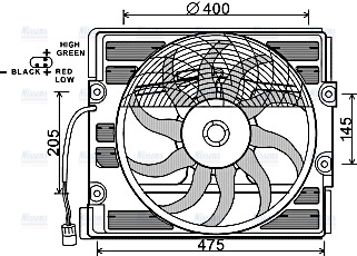 AVA Radiator Cooling Fan BW7512