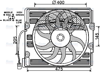 AVA Radiator Cooling Fan BW7527