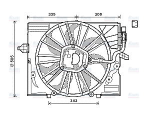 AVA Radiator Fan BW7533