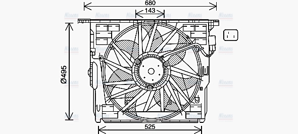 AVA Radiator Cooling Fan BW7564
