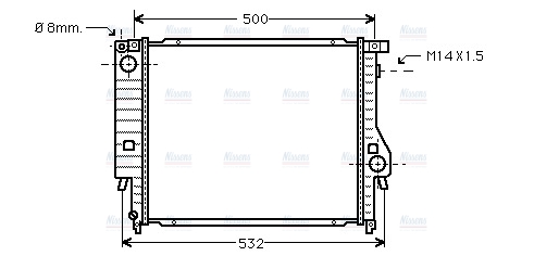 AVA Coolant Radiator BWA2098
