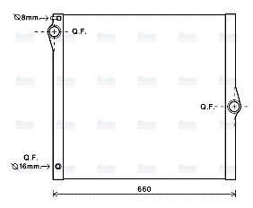 AVA Coolant Radiator BWA2436