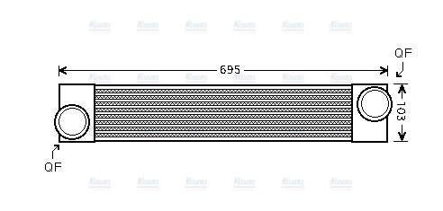 AVA Charge Air Intercooler BWA4346