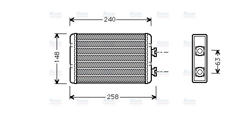 AVA Cabin Heater Core BWA6210