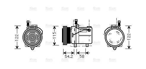 AVA Aircon Compressor BWAK059