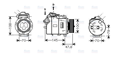 AVA Aircon Compressor BWAK331