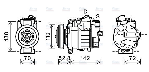 AVA Aircon Compressor BWAK415