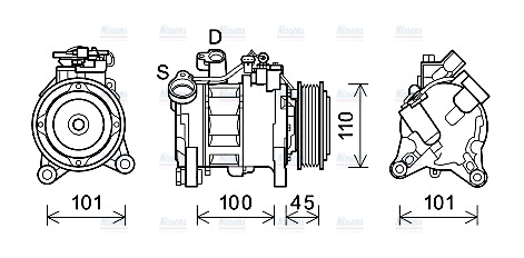 AVA Aircon Compressor BWAK499