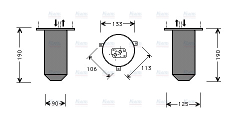 AVA Aircon Receiver Dryer Filter BWD218