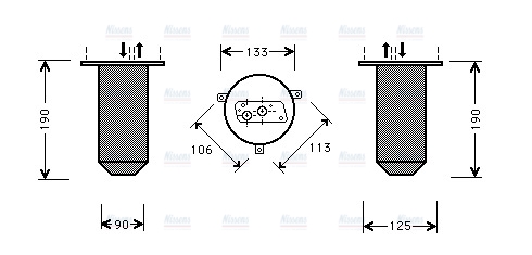 AVA Aircon Receiver Dryer Filter BWD221