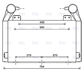 AVA Charge Air Intercooler CL4008