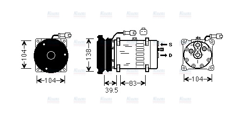 AVA Aircon Compressor CLAK004