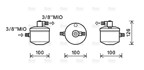 AVA Aircon Receiver dryer CLD003