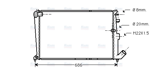 AVA Coolant Radiator CN2065