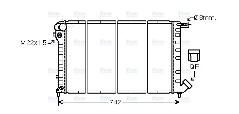 AVA Coolant Radiator CN2138