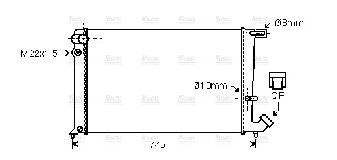 AVA Coolant Radiator CN2142
