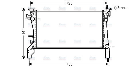 AVA Coolant Radiator CN2262