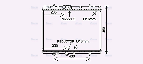 AVA Coolant Radiator CN2312